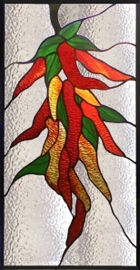 Southwest Chili Peppers stained glass